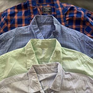 Lot of 8 Men’s Large Button-down Shirts